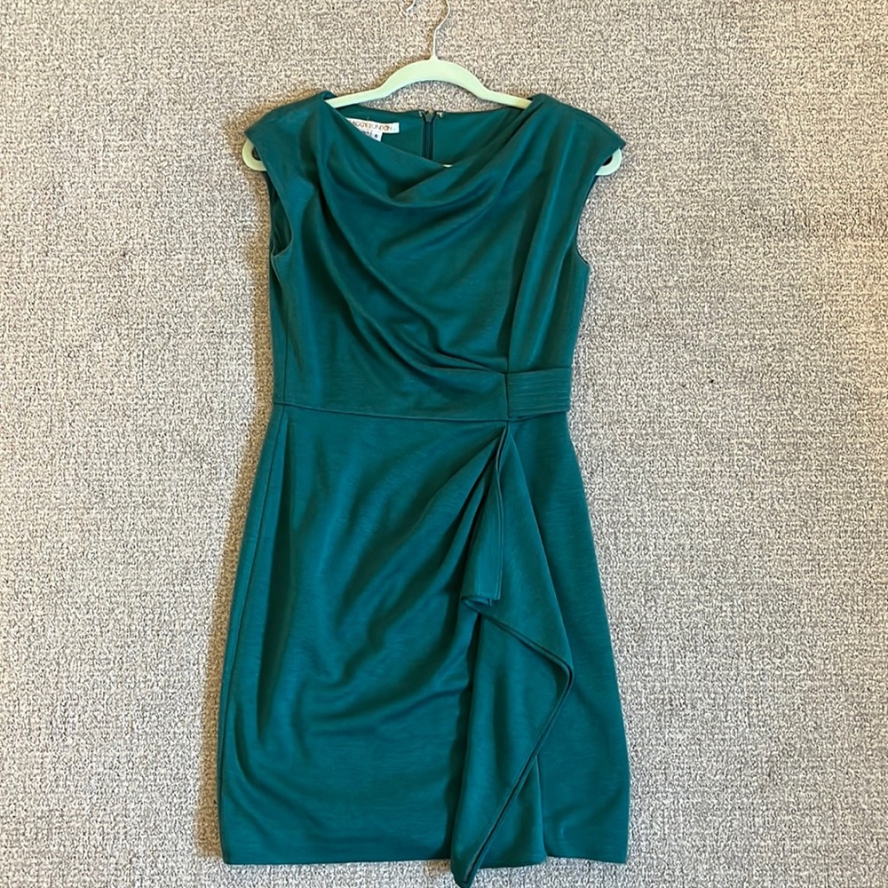 Maggy London Teal Cocktail Dress Sz 8